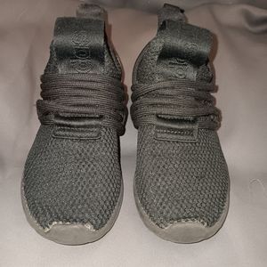 Kids Boys Black Adidas running sneakers size 11.